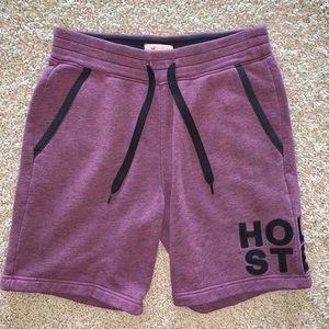 Hollister men’s burgundy fleece shorts (XS)